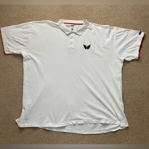 Washington Capitals NHL Men’s White‎ Polo Logo 5XL XXXXXL Majestic Cotton